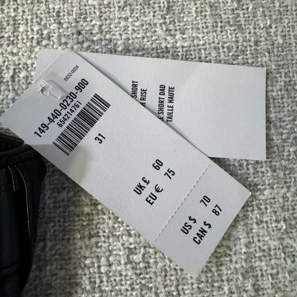 Abercrombie & Fitch Vegan Leather Shorts – Size 12 – NEW With Tags - Picture 6 of 7